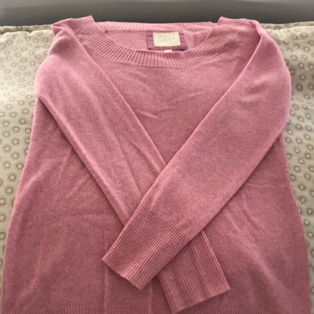 100% Cashmere Light Pink Sweater
